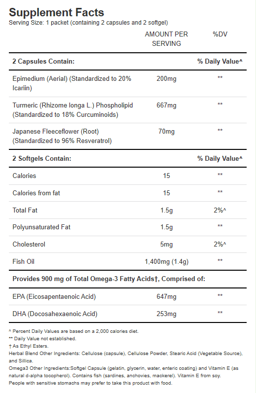 thumbnail image 2 of Relief Factor Joint & Muscle Comfort Supplement – 60 Daily Packs – All Natural, Gluten-Free 2 of 3